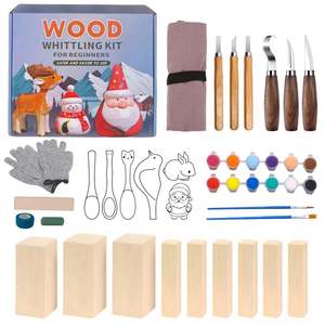 Juego de Cuchillos para Tallar Madera en Caja de Regalo, Cuchillos de Cocina para Trabajar la Madera, Cuchillo de Cuero para Tallar, Cuchillo de Madera para Envolver Regalos - Product Image 4