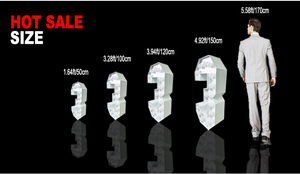 Lettere Luminose Personalizzate 'SPOSAMI' da 3, 4, 5, 6 Piedi, Insegna LOVE per Eventi e Matrimoni, Grandi Numeri Luminosi in Acciaio Inox - Product Image 5