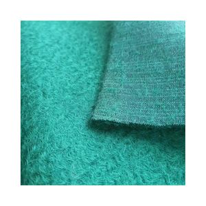 Tissus en <span class=keywords><strong>laine</strong></span> <span class=keywords><strong>laine</strong></span> tissé tissu <span class=keywords><strong>vert</strong></span> foncé pour femmes hommes garçons filles manteaux collection d'hiver à la mode - Product Image 2