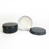 Boîtes cosmétiques rondes en aluminium argenté avec couvercle à vis, contenances variées (5g, 10g, 20g, 30g, 50g, 60g, 80g, 100g, 120g, 150g, 200g, 250g, 400g)