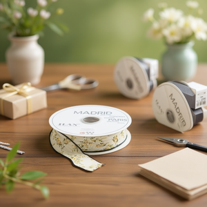 ILAN Nastro Decorativo 4.0Cm 46M con Motivo Floreale Madrid Parigi Londra - Product Image 2