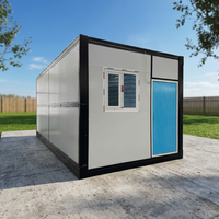 Maison modulaire préfabriquée pliable en Z et en X, conteneur de 20 pieds, mobile et portable pour l'extérieur