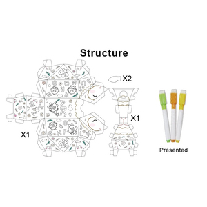 <span class=keywords><strong>Aquarelle</strong></span> 3D effaçable, 1 pièce, DIY, Doodle, pâte de plantes, carton, <span class=keywords><strong>mouton</strong></span>, avec stylos - Product Image 4