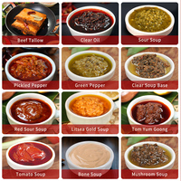 Cuisine chinoise Huile végétale claire Hotpot Base Soupe Assaisonnement Hotpot Sauce Composé Assaisonnement Bouillon Cube