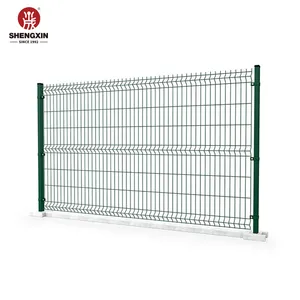 Decorative 3D Curved Welded Wire Mesh Fence Panel For Home Garden Outdoor