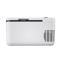 Réfrigérateur-congélateur portable de 22 L pour voiture, compresseur, 12/24V/220V, plastique, commande par application, écran LED, design compact