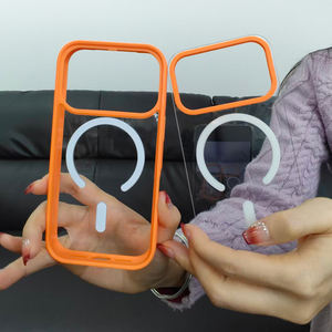 Support de caméra magnétique amovible transparent en acrylique double CK orange, best-seller, pour coque de téléphone 17 - Product Image 5