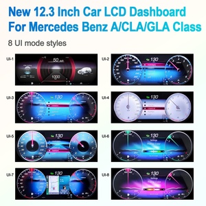 Tableau de bord LCD 12,3 pouces, combiné d'instruments numérique, compteur de vitesse pour Mercedes Benz Classe A, CLA, GLA 2015-2019 NaviHua - Product Image 4