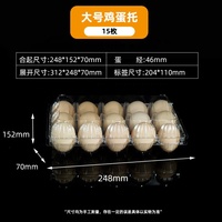 Plateau à œufs en plastique de haute qualité à 4, 10, 15, 20, 24, 30 alvéoles, OEM ODM, logo personnalisé, fabricant d'emballages de boîtes à œufs en PET