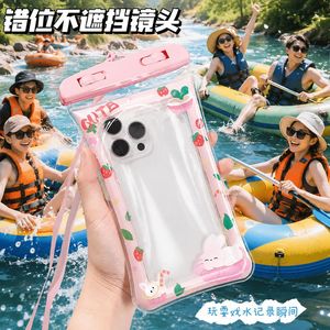 Waterproof Phone Case With Airbag <strong>Floatable</strong> Touchscreen Compatible For Swimming <strong>Rafting</strong> Outdoor Use - Product Image 5