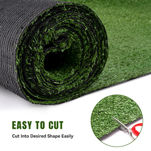 Alfombra de Césped Artificial de 3x5 Pies con Orificios de Drenaje, Fácil de Cortar y Limpiar, Ecológica, para Interiores y Exteriores, Jardín, Balcón y Paisajismo - Product Image 5