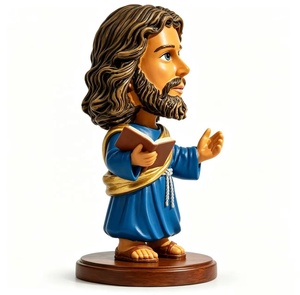 Figura de Jesús de Resina, Figura Personalizada de Jesús con Cabeza Móvil, Regalo, Figura de Jesús con Cabeza Móvil Personalizada para Recuerdo - Product Image 4