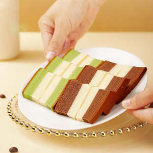 Ranli snack all'ingrosso cibo istantaneo Ranli pan di spagna torta triangolare torta al cioccolato Halal - Product Image 5