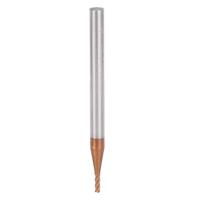 Fraise à queue CNC en carbure de tungstène, micro ultra-fine, revêtement titane, tranchant de coupe de 3 mm pour routeur CNC/machine à PCB, 1,5 x 50 x 4T, pour métal