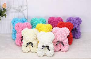 Regalo <span class=keywords><strong>al</strong></span> <span class=keywords><strong>por</strong></span> <span class=keywords><strong>Mayor</strong></span> para Navidad y San Valentín, Oso de Peluche de 25 cm Hecho de Rosas de Jabón de PE Preservadas en Caja de Regalo para Mamá y Mujeres - Product Image 5