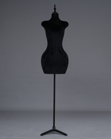Mannequin de couture en plastique pour femmes grande taille avec support doré pour l'affichage