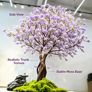 Arbre à fleurs artificiel pour la décoration de la maison et du jardin, arbre floral artificiel d'intérieur et d'extérieur pour la terrasse et le salon - Product Image 1