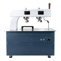 Máquina de Espresso de 2 Grupos para Debajo del Mostrador VK-MS-2, Caldera Doble 2x2L + Vaporizador de 7.5L, Extracción de 5 Etapas, 5300W para Cafetería