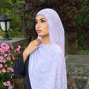 Hijab en modal imprimé à pois, hijab musulman mignon, foulard islamique ludique pour femmes - Product Image 3