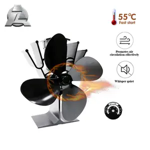 wholesale large stock aluminum alloy fan eco for coal stove
