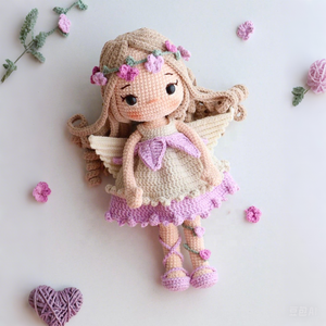 Kaiyue-Poupée tricotée au <span class=keywords><strong>crochet</strong></span> personnalisée, adorable poupée pour fille, jouet pour pépinière, jouet doux pour bébé - Product Image 5