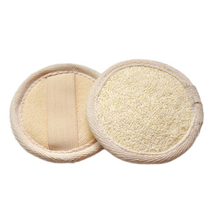Esponja de lufa natural para el rostro, forma ovalada, para limpieza, desmaquillante, esponja de baño - Product Image 5