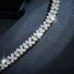 All Fashions Men <b>Women</b> Moissanite <b>Silver</b> Bracelet Dia Jewelry Handcrafted Fashion <b>Bangle</b> - Product Image 5