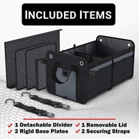 Boîte de rangement et étagères de garage en polyester portable pour coffre de voiture