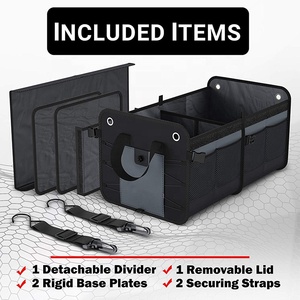 Organizador portátil de poliéster para <span class=keywords><strong>maletero</strong></span> de <span class=keywords><strong>coche</strong></span>, <span class=keywords><strong>caja</strong></span> de almacenamiento y contenedores, estantes de garaje - Product Image 5
