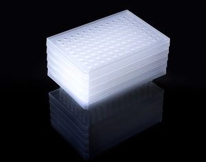 AMNGENT <span class=keywords><strong>96</strong></span> Strip Deep Well Plate <span class=keywords><strong>SBS</strong></span> Standard Square Well 2.2ml Avec U et V Bottom PP Lab Deep Well Storage Microplates - Product Image 3