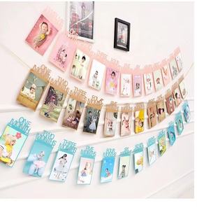 EAST <span class=keywords><strong>TERN</strong></span> ชุดตกแต่งงานวันเกิดครบรอบ 1 ขวบสำหรับเด็กผู้หญิง 13 ชิ้น สีพีช พร้อมพัดกระดาษลายวน <span class=keywords><strong>ราคา</strong></span>โรงงาน ทนทาน - Product Image 5