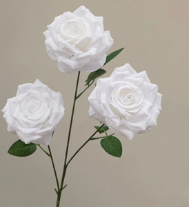 ดอกไม้ประดิษฐ์สีขาวสำหรับงานแต่งงาน  ดอกยิปโซฟิลลา ไฮเดรนเยีย กุหลาบ ฟาแลนนอปซิส ลิลลี่  แบบฉีดขึ้นรูป  รับสั่งทำตามแบบ - Product Image 3