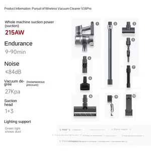 Dreame เครื่องดูดฝุ่นมือถือไร้สาย V16มืออาชีพ215AW ดูดฝุ่นขนาดใหญ่ทนทาน90นาทีพร้อมไฟสำหรับใช้ในบ้านกำจัดไร - Product Image 2