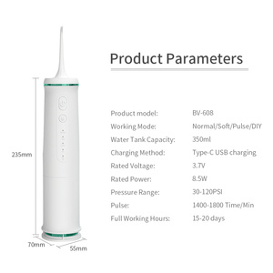 <span class=keywords><strong>Brosse</strong></span> à dents électrique sans fil, Portable, fil d'eau, pour <span class=keywords><strong>brosse</strong></span> à dents, 1 pièce - Product Image 6