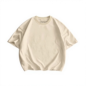 Camiseta Oversize Personalizada al por Mayor de Algodón Mezclado con Hombros Caídos, Estilo Casual de Cuello Redondo, Diseño con Estampado Puff, Camiseta Corta de Gran Gramaje - Product Image 6