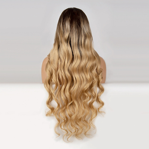 Pelucas de cabello humano virgen europeo con cutícula alineada, sin pegamento, con encaje completo, línea de cabello pre-arrancada, de un solo nudo, para un aspecto natural. - Product Image 3