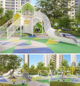 Kit de tyrolienne pour enfants Flyfun, sûr, stable, pour activités de plein air |   Idéal pour la cour, le parc municipal et le centre de jeux communautaire - Product Image 5