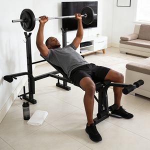 Sistema de Rack de Potência Multifuncional de Alto Desempenho com Banco para Programas de Treinamento Atlético - Product Image 2