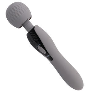 Varita de masaje de silicona impermeable recargable por USB, vibrador de martillo práctico para masajeador de cabeza de vibración corporal - Product Image 3