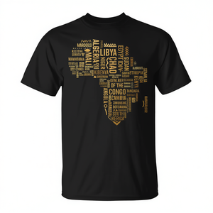 Camiseta con mapa de África, países, historia negra, orgullo afroamericano - Product Image 2