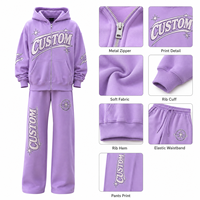 Survêtement Homme 100% Coton Imprimé, Coupe Décontractée, Fermeture Éclair Intégrale, Mode Décontractée, Logo Personnalisé, Fabricant OEM de Vêtements – Vente en Gros