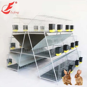 Lefeng bán buôn nóng bán Chất lượng cao dây lưới Kenya trang trại 3 lớp Sliver thương mại công nghiệp thỏ lồng động vật lồng - Product Image 2