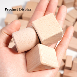 Hot Modern Times Customized Payment 100 PCS Natural Wood DIY New Design Assemblable Block Set Fancy Wholesale Toys for Kids Boys - Product Image 4
