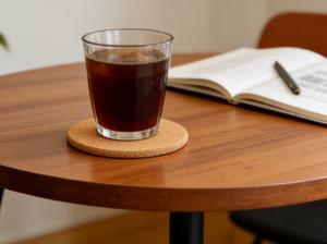 Absorbent Natural <b>Cork</b> <b>Coasters</b>, Custom Logo Eco-Friendly Square & Round Wooden Cup Mats for Drinks, Coffee and Tea - Product Image 4