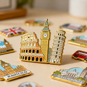 עיצוב מודרני 3D מגנט שרף מדבקה מזכרת צורה אישית san francisco אטרקציות תיירותיות קיר אמנות מקרר אמנות קיר מגנטים - Product Image 1