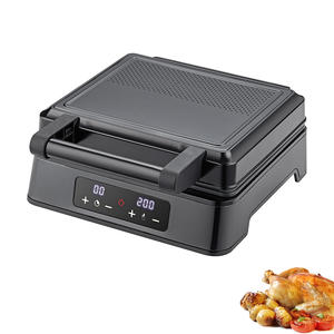 Gril électrique numérique à 4 tranches en acier inoxydable pour décoration, contrôle de la température et du temps, revêtement antiadhésif pour un usage domestique facile. - Product Image 3