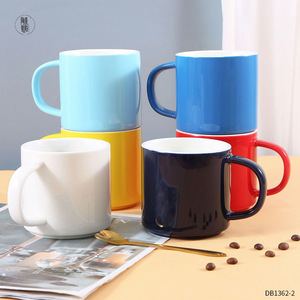 Ensemble de tasses en céramique Dongyang 350 ml, compatibles micro-ondes, avec poignée, cadeau pour le café ou le thé, style nordique - Product Image 5