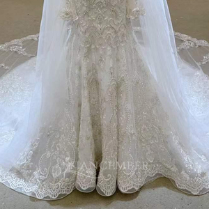 Vestido de Novia Estilo Sirena, Sexy, con Encaje, Elegante y Entallado, Modelo Lsjj30 - Product Image 6