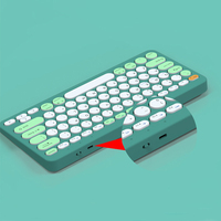 Kit clavier et souris multi-appareils 3 modes de petite taille 2.4G BT mini clavier et souris sans fil