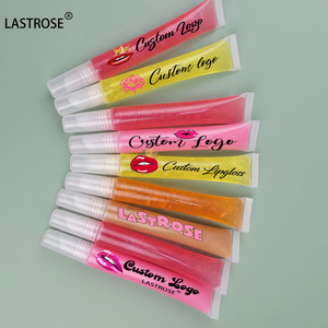 Lindo tubo de plástico rosa para apretar, esencia de brillo de labios vegano, <span class=keywords><strong>Lipoil</strong></span>, contenedor vacío, llavero, embalaje cosmético para líquido en forma de aceite - Product Image 1